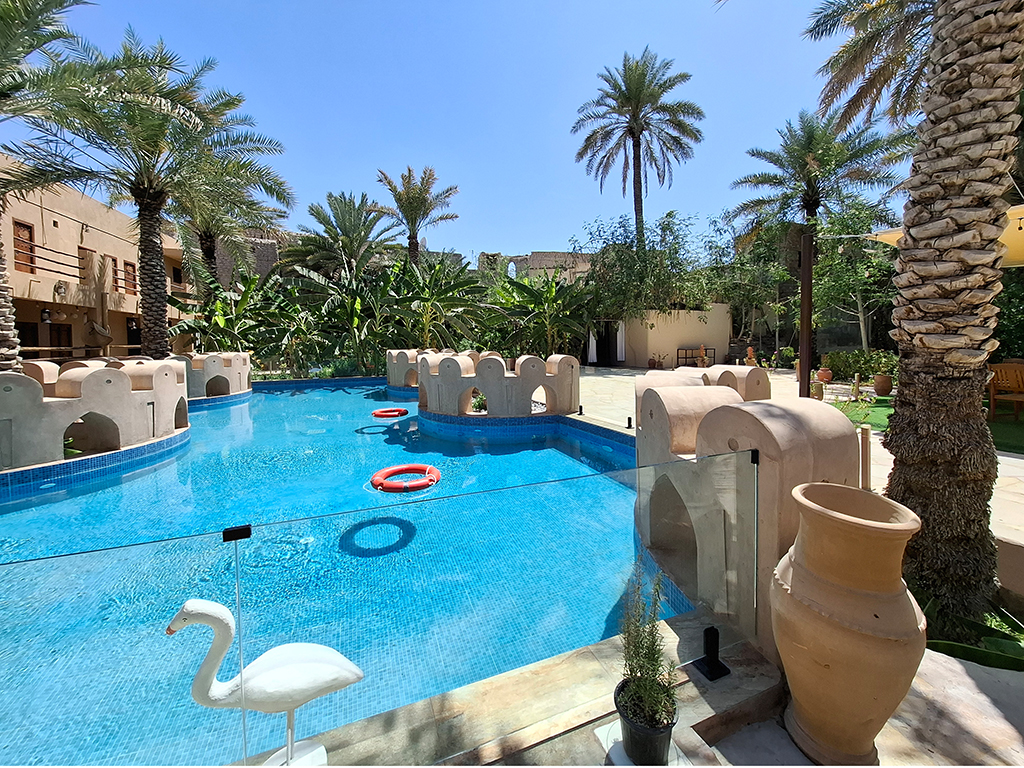 Dar Inn Hotel Garten mit Pool