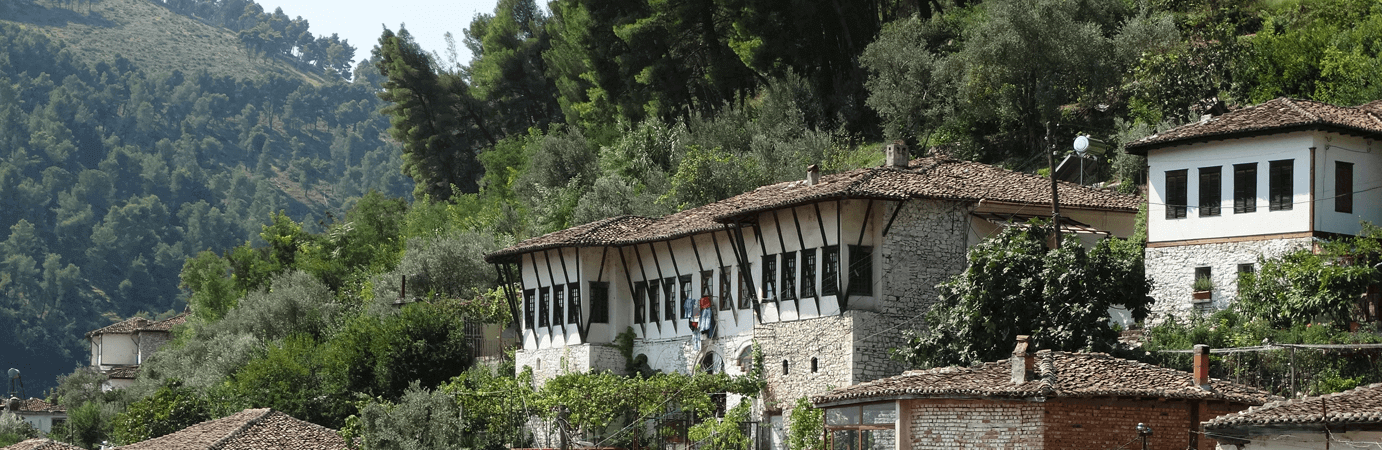 Häuser von Berat in Albanien