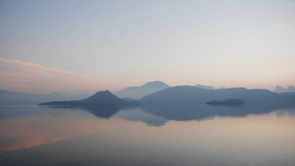 Morgenstimmung im Shimm Fjord in Musandam