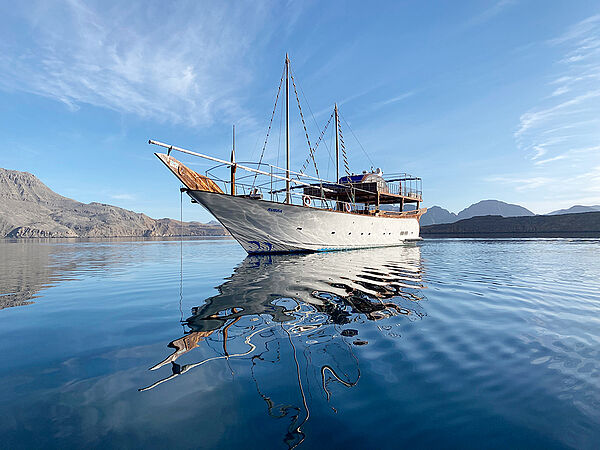 Die Yacht Rubba im Shimm Fjord