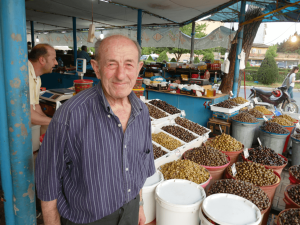 Mark in Tirana, Albanien