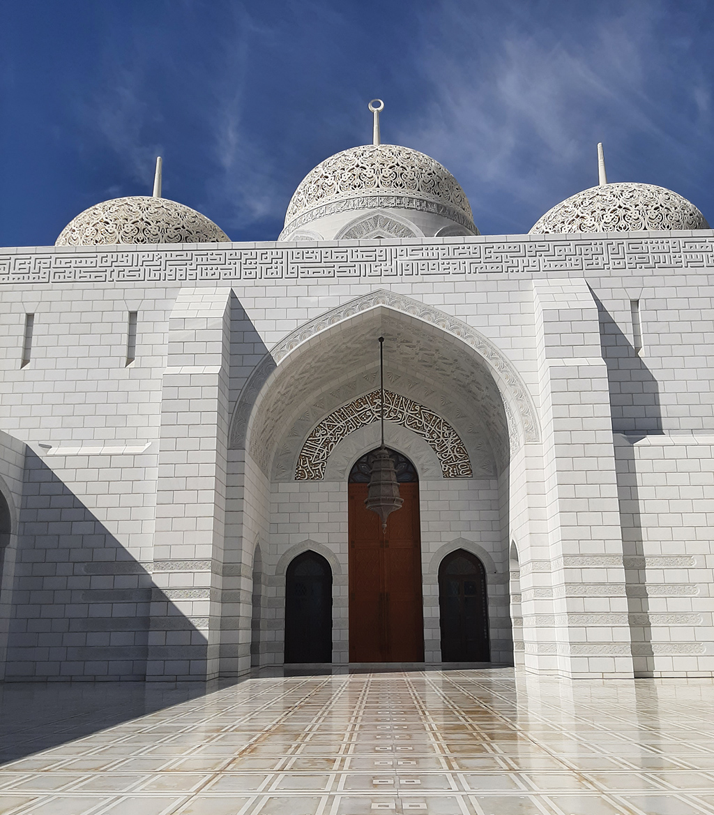 Der große Zentralbau der Moschee