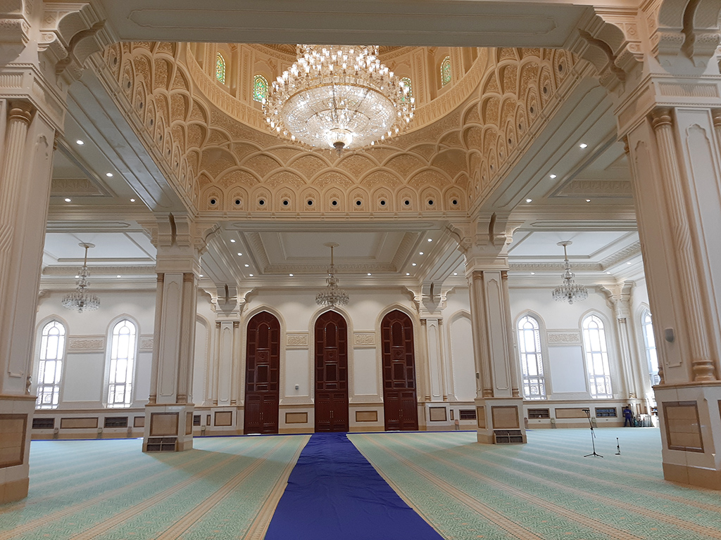 View of the mosque's prayer room